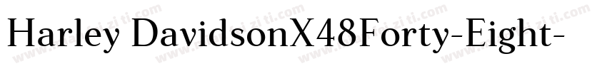 Harley DavidsonX48Forty-Eight字体转换